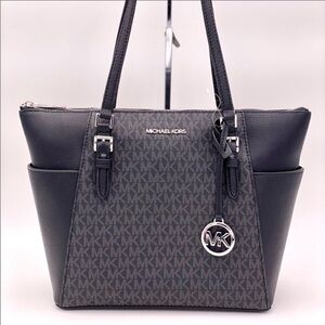 Michael Kors Charlotte LG TZ Tote Black